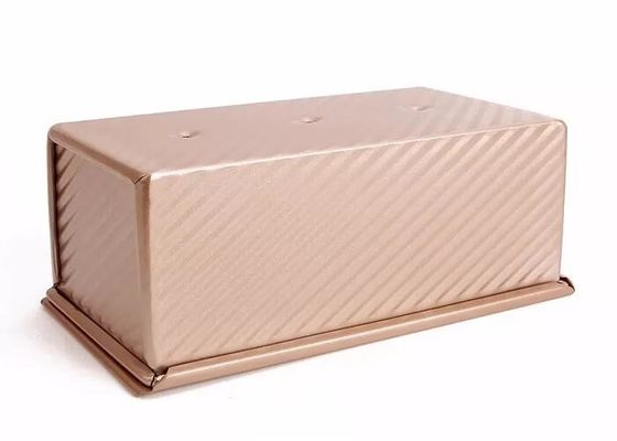خدمة الطعام NSF Gold Nonstick Aluminium Loaf Pans المموج رغيف عموم القصدير
