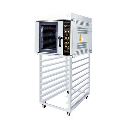 كوكي كرواسان فرن حراري للمخابز بالهواء الساخن ياسور للطاولة خمس صواني 40X60 سم 9.5Kw الفولاذ المقاوم للصدأ القطران