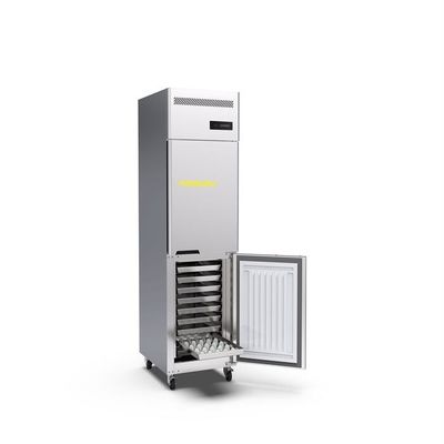 0.3kw 2 باب التجارية تستقيم الفريزر الفولاذ المقاوم للصدأ 15 صواني لمطبخ الفندق التجاري
